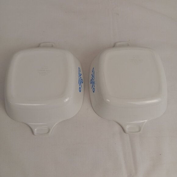 2 Corning Ware P-41-B Blue Cornflower Petite Dishes 1 3/4 Cup - Picture 4 of 8